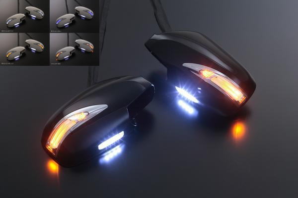 在庫処分価格！【Revier(レヴィーア)】【TypeLS】 Y33シーマ/セドリック/グロリア他 日産汎用LEDウインカーミラー ポジション＆フットランプ付 純正交換タイプ //ウィンカーミラー/ドアミラー/サイドミラー/レパード/C34ステージア/C35ローレル
