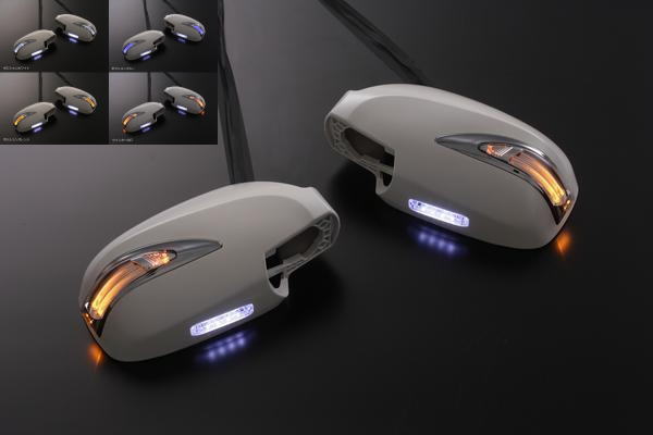 【Revier(レヴィーア)】【TypeLS】「未塗装」Y33シーマ/セドリック/グロリア LEDウインカーミラー ポジション&フットランプ付 純正交換タイプ //ウィンカーミラー/ドアミラー/サイドミラー/日産汎用|シャイニングパーツ(カー用品)