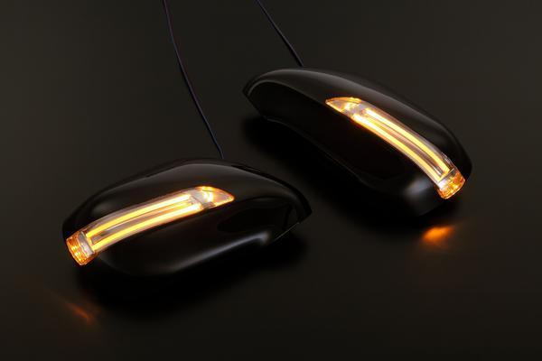 期間限定価格！【ライトバーシリーズ】【塗装済み】レクサス LS460/LS600h/IS F LEDウインカーミラー カバー交換式 左右セット ライトバーポジション付き //LEXUS/サイドミラー/ドアミラー/IS-F/USE20/USF40系/LS460L/LS600hL｜シャイニングパーツ（カー用品）
