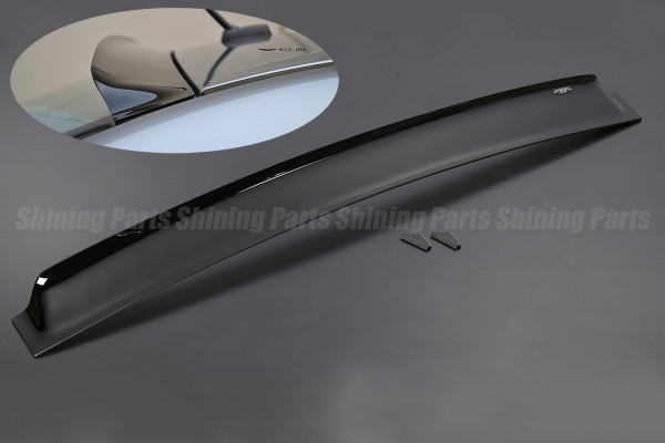 ランサーエボリューションX(CZ4A) H.I.C.製 リアルーフバイザー //リアバイザー/スモークバイザー/ウイング/リアルーフスポイラー/エボ10/エボX/ランエボ/LANCER Evolution|シャイニングパーツ(カー用品)