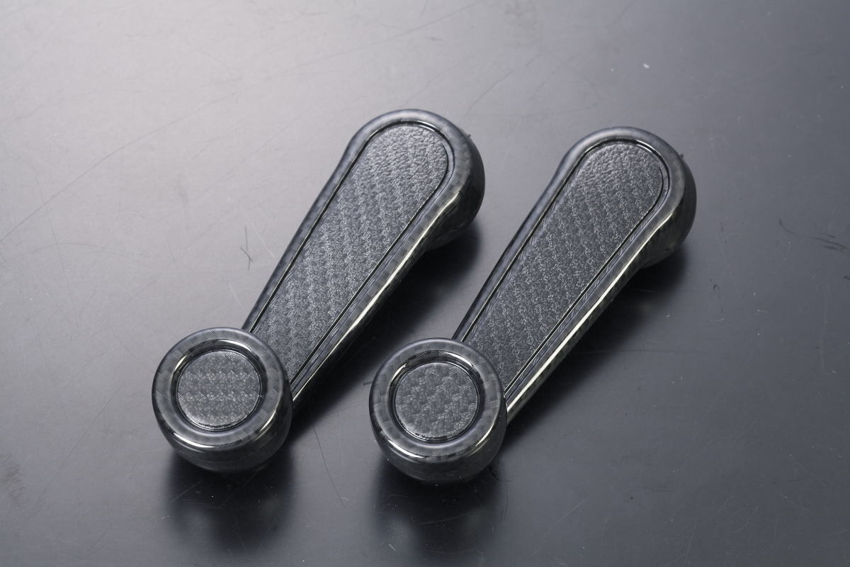 楽天市場】「カーボン調」 TOYOTA ウィンドウレギュレーターハンドル 2