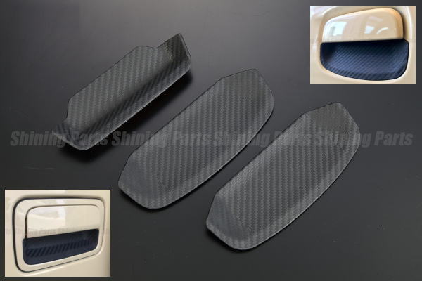 Jimny Jb64w Jimny Sierra Jb74w Door Handle Under Cover 3p Rubber Type Carbon Like Suzuki Sea Bass Custom Parts Doorknob Door Handle