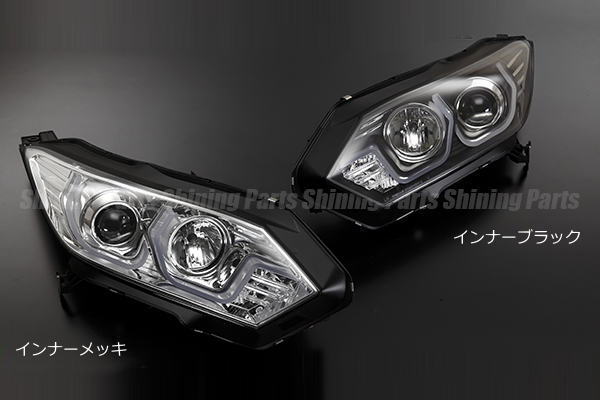 「全2色」BMWルック HONDA ヴェゼル(RU1～4)前期 プロジェクターヘッドライト 左右 純正LEDヘッドライト車用 //RU2/RU3/RU4/VEZEL/ベゼル/ホンダ/ヘッドランプ/カスタムパーツ/ドレスアップパーツ/RU系