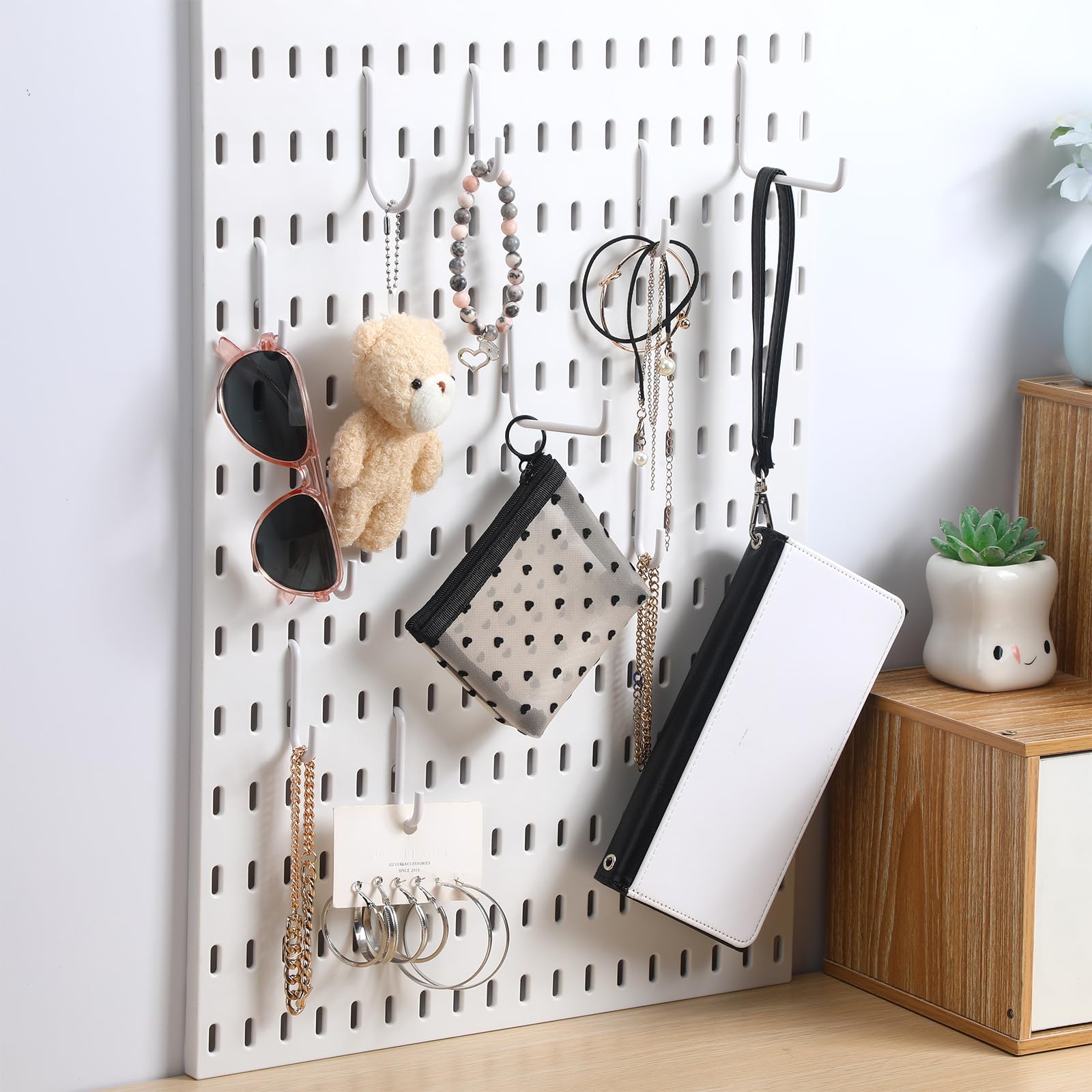 oxweyeni ペグボードアクセサリーオーガナイザーキット ペグボードフックセット ペグボードアクセサリー kea kadis Pegboard相応う ペグボードフックセット メタルストレージツール 雨合羽 身寄り用 屋内装具