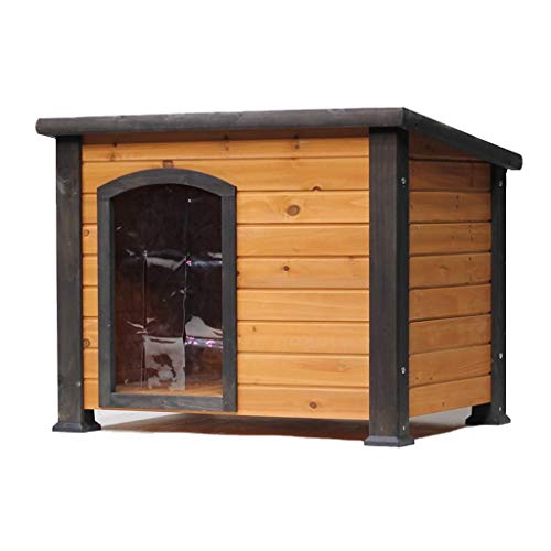 ・ケージ 大中ペットの屋外の猫小屋防寒暖かいウサギの穴厚い動物シェルター (Color : Brown, Size : * * cm)|レボショップ