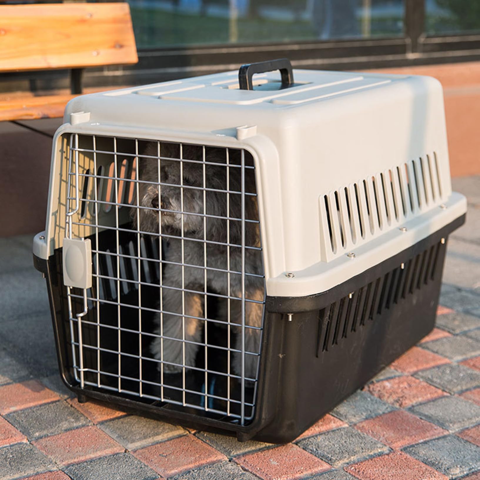 [] 2個 ペットケンネル 猫 犬 黒いこと 飛翔持っていくボックス席 野宿持ちはこび 旅する 犬掘ったて小屋 携帯型 猫伏せ篭 手ごわい 愛玩動物属具 アウトドア 防災 捉え所のない手合い 愛玩動物持ちはこび M キャリーバッグ 多頭飼い 毛の荒物用 お出かけうしろ側 その他-生活雑貨