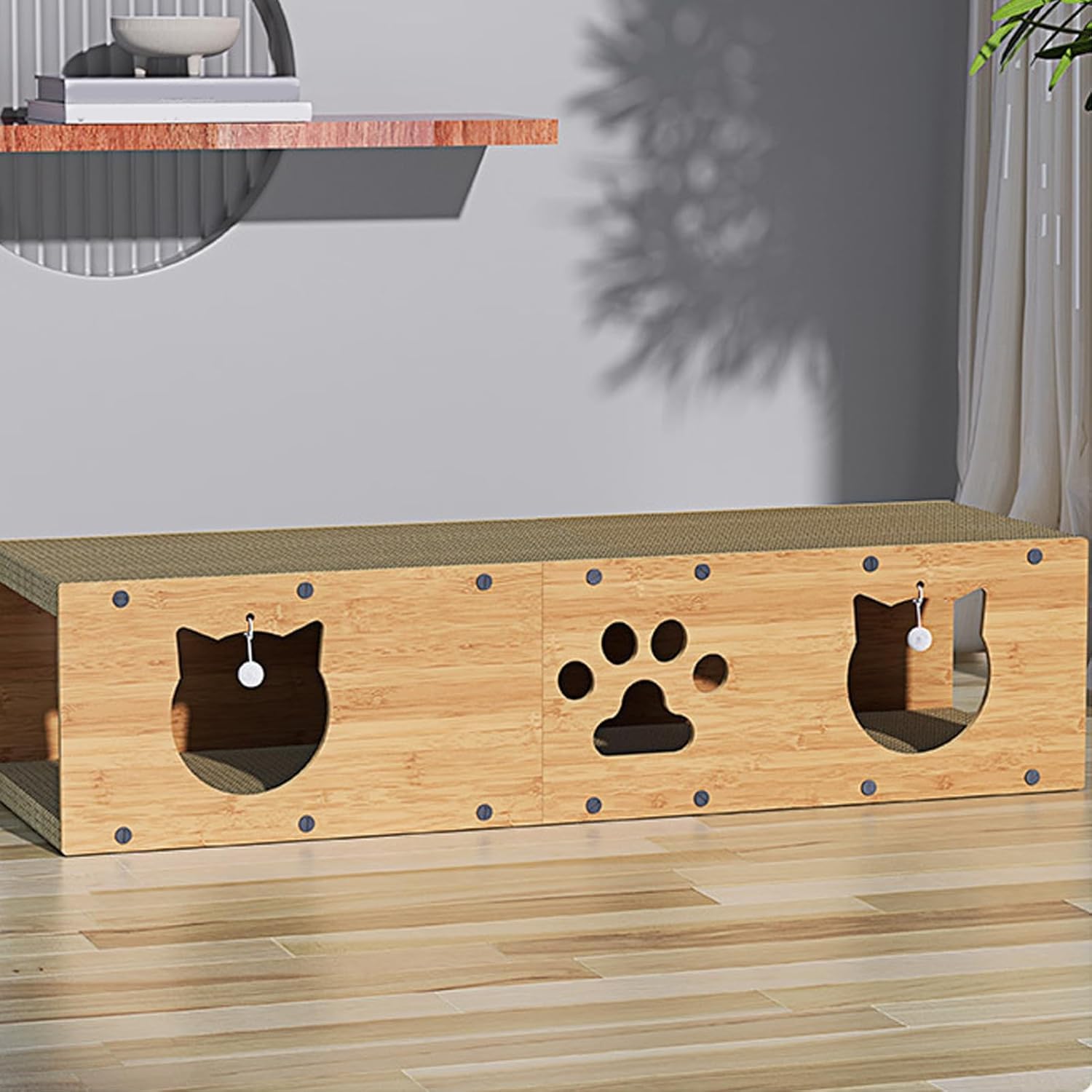 スクラッチボード DIY 段ボール 猫の家 2インチ1 猫スクラッチャーハウス 多役立つこと 大位相空間 屋内用 キティ・バニー・犬用 毛の荒物駆け込み寺所 B11