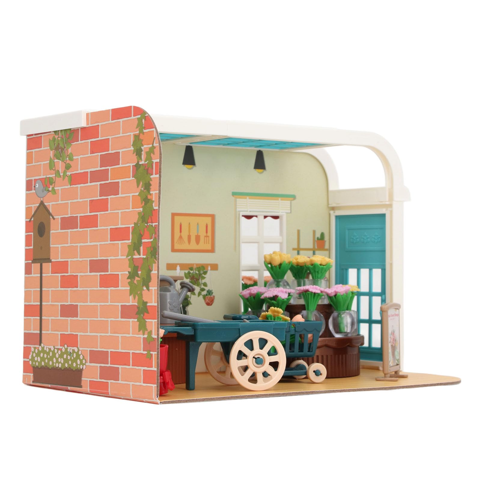 楽天市場】ドールハウス ミニチュア 手作りキット セット 薔薇庭園の