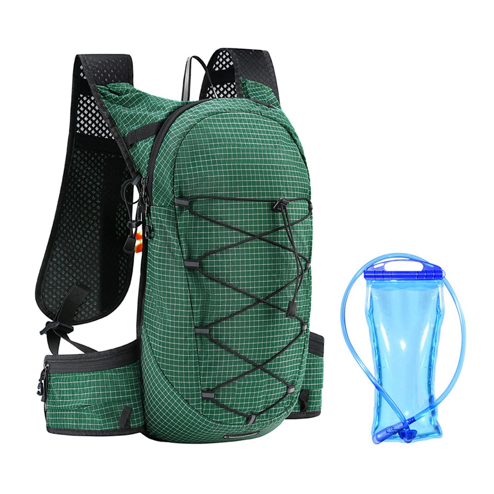 ハイドレーションバッグ ランニング リュック 10L 大容量 サイクリングバッグ トレイルランニング ベスト 撥水 軽量 通気性 登山 マラソン バックパック ウォーターバッグ対応 反射材 多機能 ポケット付き メンズ レディース サイクル｜レボショップ