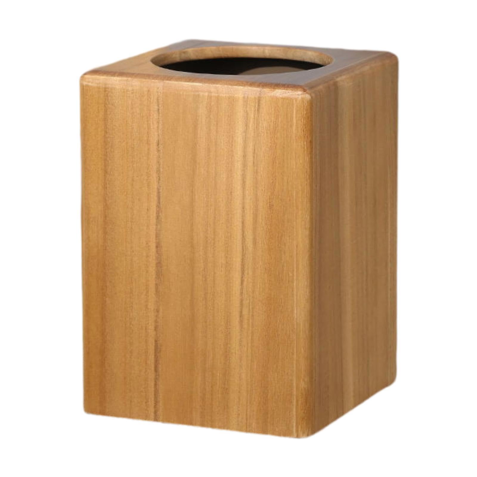 ゴミ箱 木製 おしゃれ くず入れ 20.5&times;20.5&times;29cm ごみ箱 ダストボックス 角型 四角 ウッド インテリア ナチュラル ブラウン 木目 縦型 リビング 寝室 オフィス 室内 卓上 小型 シンプル モダン コンパクト 清潔感 北欧｜レボショップ 14,767円