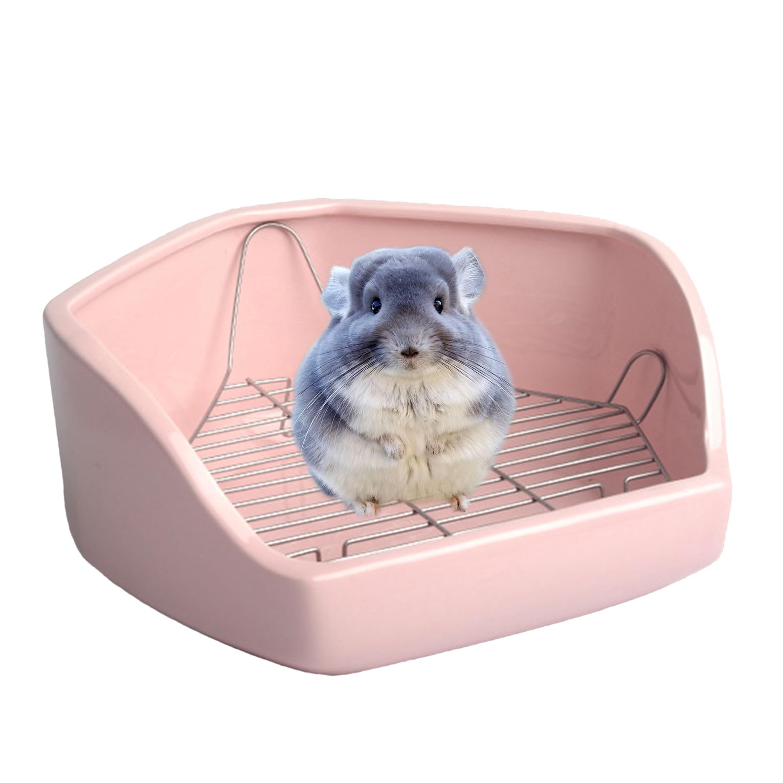うさぎ 室内用便器 端っこ 愛玩動物用室内用便器 五角形 伏せ籠用 小毛の荒物用室内用便器 チンチラ ハムスター すのこ付き添い人 可塑性物質製 お取りつくろう飾り気の無い 健康方備品