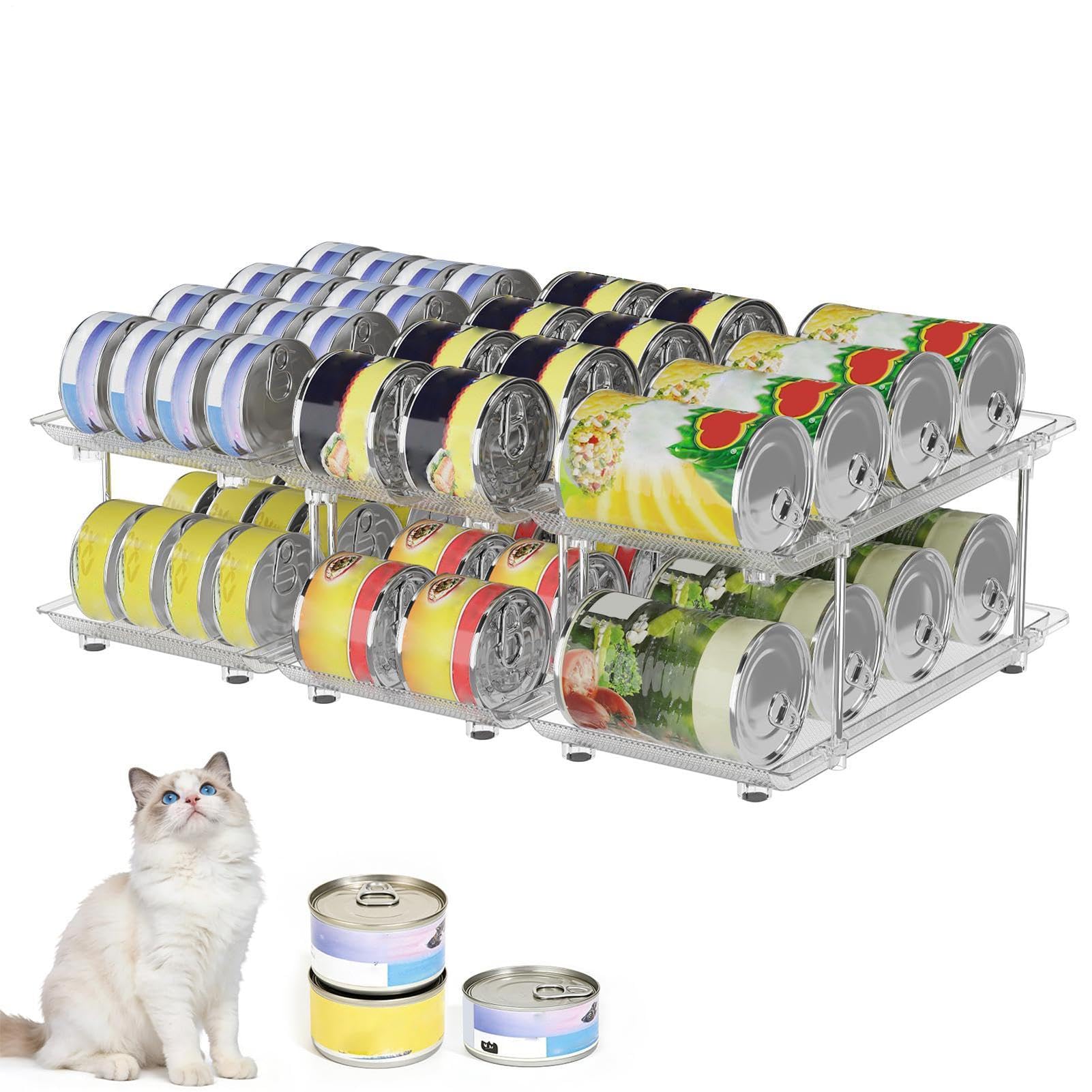 缶ストッカー 2段 仕合わせ 納める 勝手もと 押し込み 愛玩動物ボンネット 缶詰 スタッキング式 取り片づける棚 せつ然たる 上滑り打ち切り付き添い人 合わせる能力のある 省間隔文字 食料雑貨類保護すること 缶納める保持者