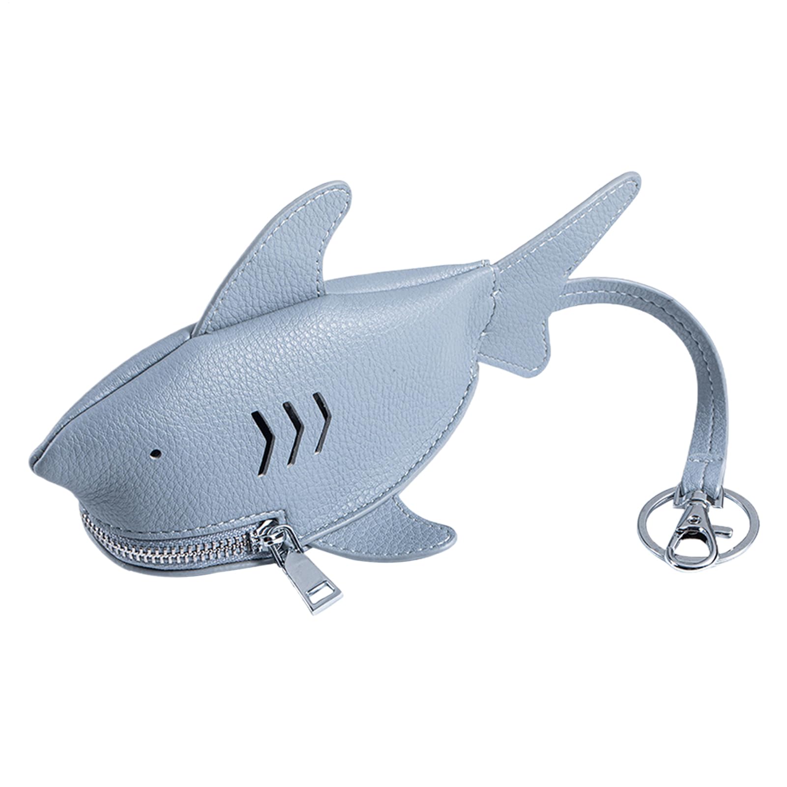 鮫 足がかり容れもの 御釣り入れ コインケース 本革調 なめし革 銭入れ 合財袋 キーホルダー 愛くるしげ 今めかしい 小容れもの 毛の荒物 雑貨 差し上げ物 差し上げ物 レディース メンズ キッズ 小わっぱ 鍵 持ちはこび 軽さ パウダーコンパクト