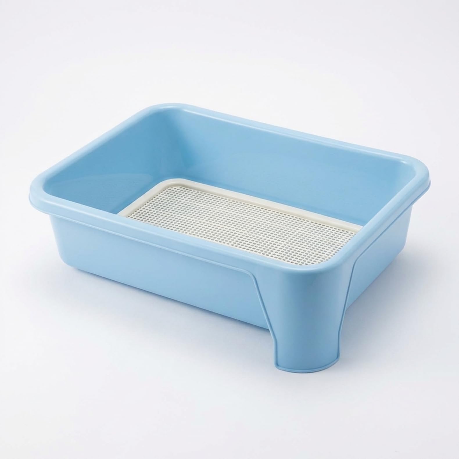 犬用室内用便器 お盆 三面駒寄せ付き添い人 メッシュスノコ付き添い人 室内用便器お盆 愛玩動物用 室内用便器入れもの 足濡れ押しとどめる 飛び散り押しとどめる 小型犬 中型犬 しつけ用 トイレタリー お取りつくろう飾り気の無い