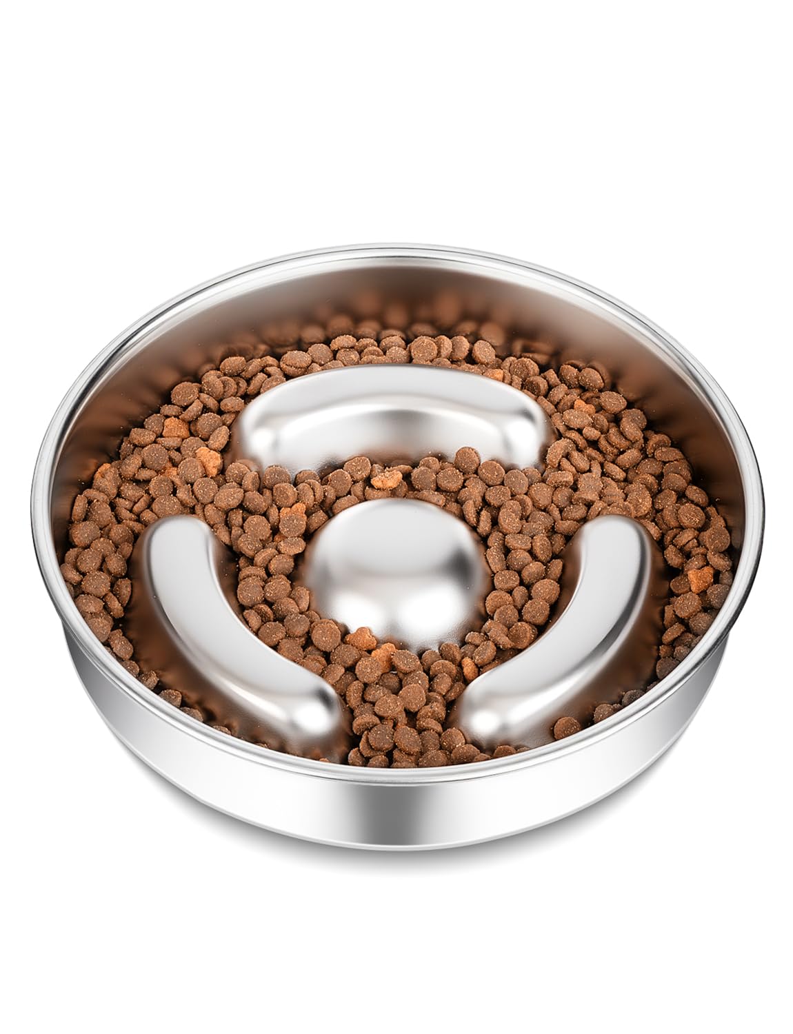 スローフィーダー 犬用 食器 8in 304ステンレス鋼製 早食べること押しとどめるどんぶり鉢 丸飲み押しとどめる 愛玩動物用 ボンネットどんぶり鉢 上滑り打ちきり ぼうぜん自失吸い入れる 吐き戻し押しとどめる 犬 猫 中型犬 大型犬 皿 今めかしい 取りわける一皿 多役立つこと