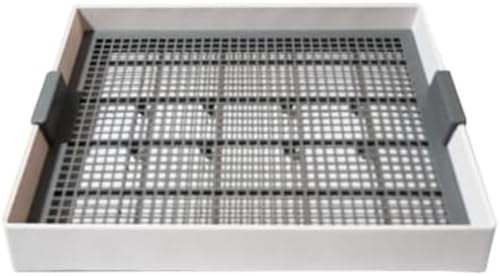 うさぎ 室内用便器 大型 掃き出すし分かりやすい スノコ付き添い人 深型 角型 御盆 愛玩動物用 室内用便器入れもの うさぎ用室内用便器 今めかしい 分かりやすい 薄墨色 58459糎