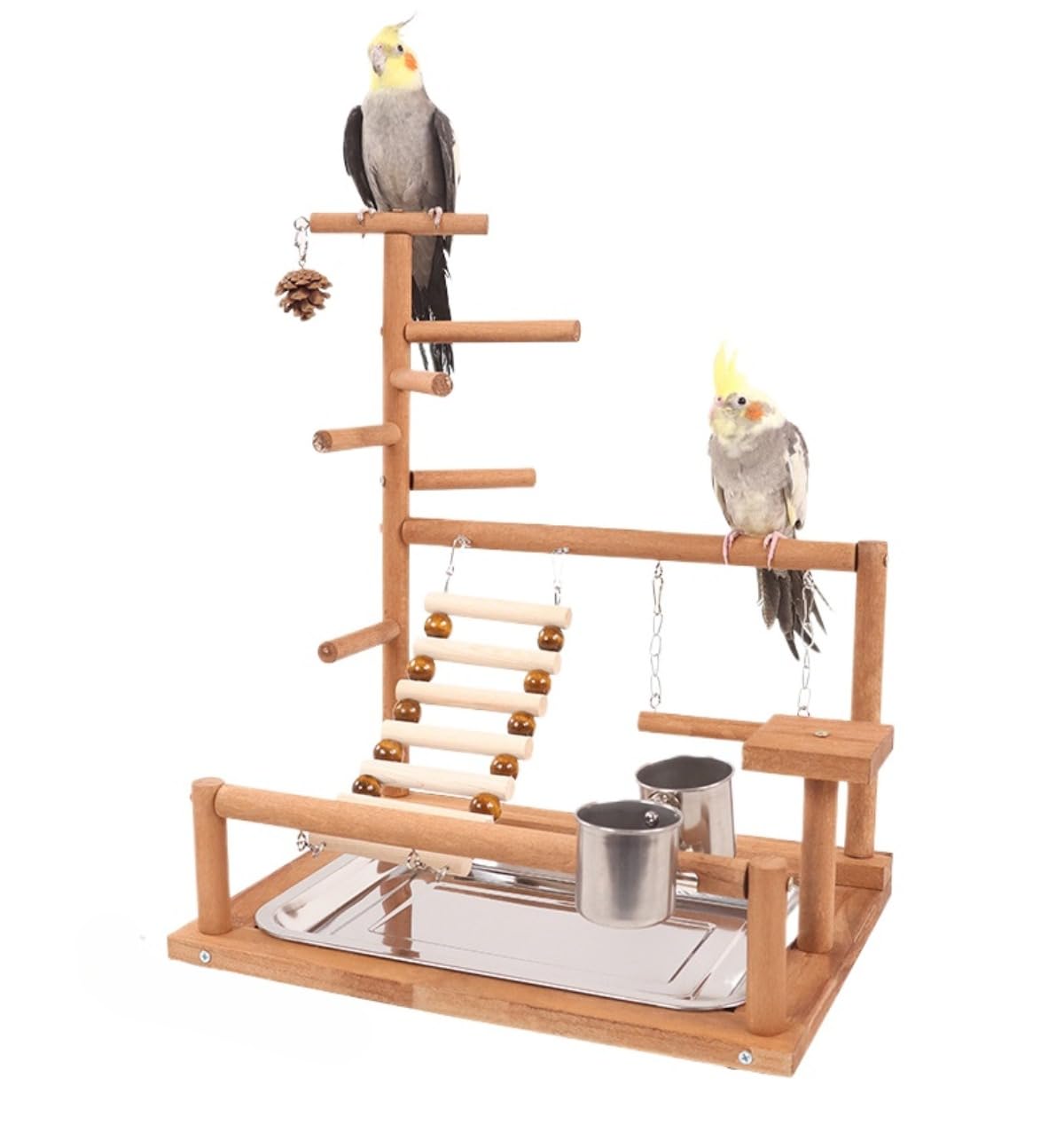 鳥、オウム、遊び場、止まり木、遊び場、ラブバード、セキセイインコのためのクライミング ()｜レボショップ
