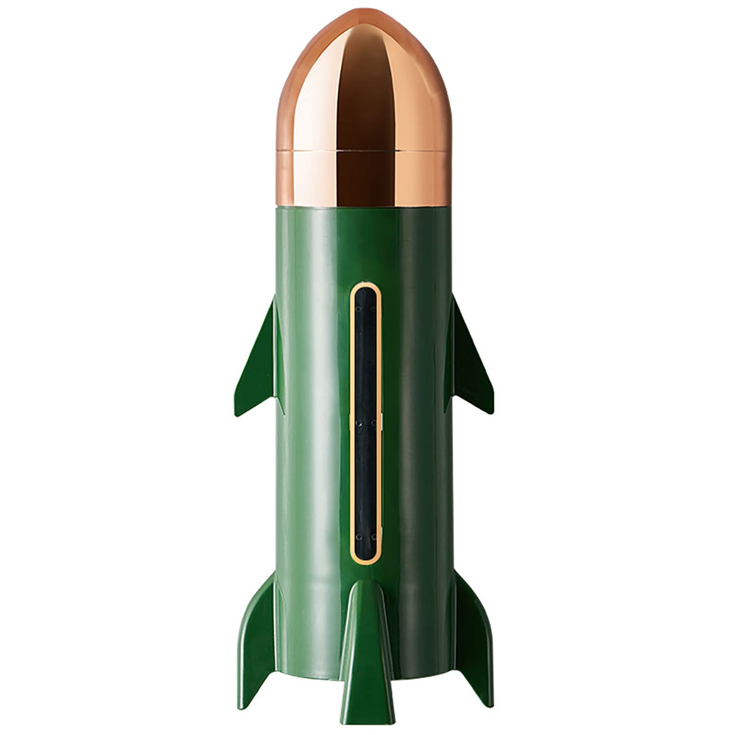 紙コップホルダー ロケット型 壁掛け カップディスペンサー 9オンス対応 カップスタンド 収納ホルダー おしゃれ キッチン オフィス 便利グッズ (グリーン)|レボショップ