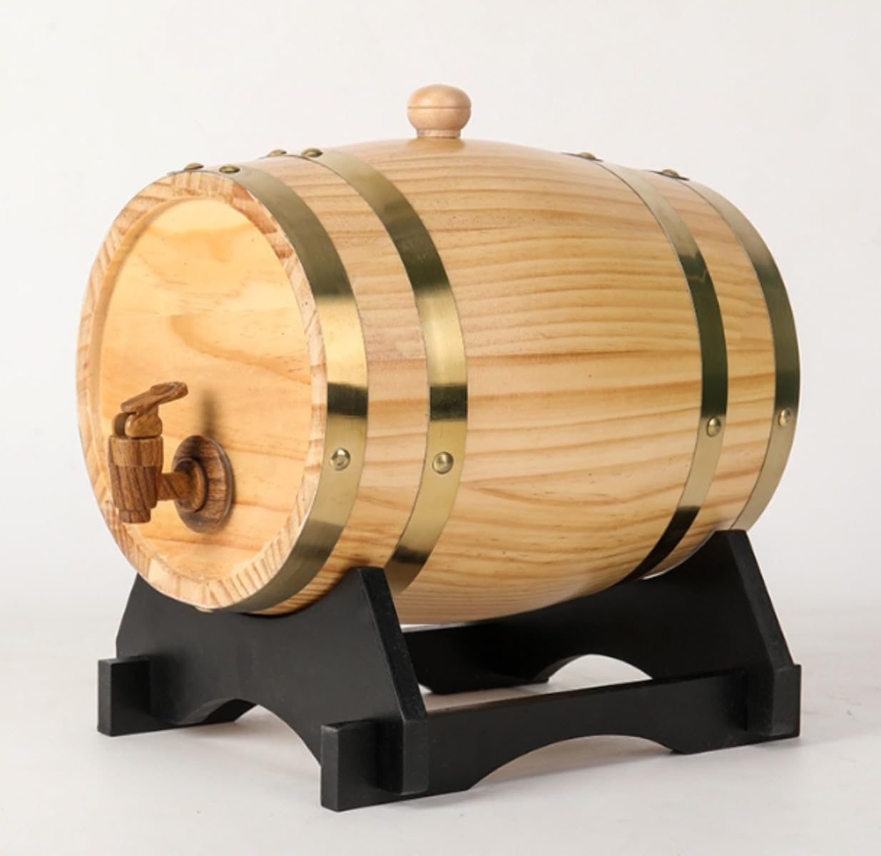 レトロデザイン オーク樽 保存樽 3 5 10 ウイスキー ワイン 日本酒 家庭用 パーティー ギフト ビールサーバー (3,)|レボショップ