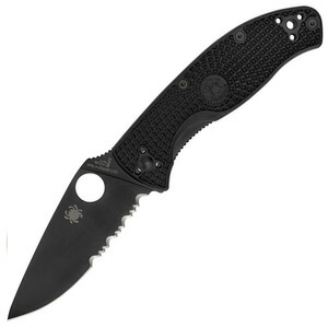 Spyderco 折りたたみナイフ Tenacious ライトウェイト 半波刃 オールブラック C122PSBBK スパイダルコ 折り畳み テネイシャス 折り畳みナイフ 折り畳み式ナイフ フォールディングナイフ 折りたたみ式ナイフ フォルダー 板ばねロック 折畳ナイフ 折畳みナイフ 折畳式ナイフ