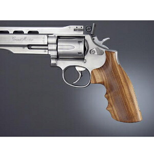 HOGUE ガングリップ S＆W K＆Lフレーム スクエアバット用 フィンガーグルーブ付き 10200 木製 ホーグ ハンドガン カスタムパーツ カスタムグリップ スミス＆ウエッソン スミス＆ウェッソン ハンドガングリップ 銃把 握把 拳銃グリップ 拳銃 グリップ 握り部 握り手 取っ手
