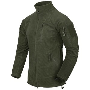 HELIKON-TEX 上衣 ALPHA TACTICAL JACKET グリッドフリース BL-ALT-FG [ オリーブ緑であること / レギュラー/L大きさ ] ヘリコンテックス アルファ タクティカル グリッド フリース GRID FLEECE 軍用 前掛け 上衣 ミリタリー 正規陸軍 武装戦闘 揉み合い