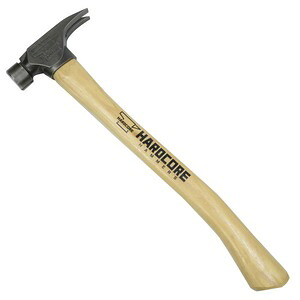 Hardcore Hammers 金鎚 ブラントフォース Smooth Hammer ヒッコリーハンドル HCHBF019 かなづち 金づち 金鎚 ハードコアハンマーズ スムースハンマー くぎ抜き 材木手持ち部分 かなずち げんのう 御先棒 物の具 DIY 物造り 其の儀づくり 工事 保有