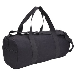 ROTHCO ダッフルバッグ 19インチ キャンバス製 [ ブラック ] ロスコ Canvas Shoulder Duffle Bag ボストンバッグ ミリタリーバッグ 旅行 サバゲー ドラムバッグ スポーツバッグ ギアバッグ スポーツダッフル トレーニングバッグ トラベルダッフル キャリーバッグ
