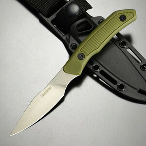 Kershaw ハンティングナイフ DESCHUTES ケーパー 固定刃 シース付属 オリーブドラブ 1882 カーショウ デシューツ フィクスドブレード 直刃 ケーパーナイフ ケイパー 解体用ナイフ 狩猟 ハンターナイフ シースナイフ 釣り 骨スキ包丁 ケイパーナイフ カーブドナイフ