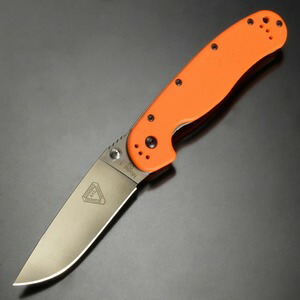 Ontario 折りたたみナイフ RAT Model 1 ライナーロック 8867OR オンタリオ ラット 折り畳みナイフ EDCナイフ オレンジハンドル G10 アウトドアナイフ キャンプ 登山 レジャー フォールディングナイフ 折り畳み式ナイフ 折りたたみ式ナイフ フォルダー 板ばねロック