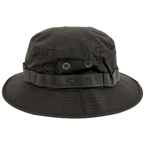5.11 Tactical ブーニーハット Boonie Hat ポリ綿織物出どころ [ 黒いこと / L/XL大きさ ] かん木かぶり笠 ジャングルかぶり笠 サファリかぶり笠 偽装かぶり笠 メンズ 5.11タクティカル 鳥打ち帽 レンジャーグリーン レンジャーハット 津液広帽 井戸釣瓶かぶり笠 トロピカルかぶり笠