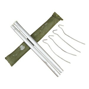 Aランク　ドイツ軍放出品　パップテント　ポール・ペグ付きフルセット Aランク ドイツ軍 軍幕 パップテント ポール・ペグ付き ドイツ軍