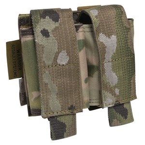 Warrior Assault Systems ダブルグレネードポーチ 40mmグレネード用 [ マルチカム ] ウォーリアーアサルトシステムズ グレネード弾 グレネードランチャー MOLLE対応 サバゲー装備 ミリタリー 手りゅう弾ポーチ 榴弾ポーチ サバゲーポーチ 軍用ポーチ ミリタリーポーチ