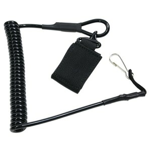 楽天市場】ピストルランヤード 板ナスカン付き スパイラルコード