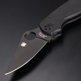 Spyderco折りたたみナイフPara3G-10ブラックCPM-S30Vスパイダルコフォールディングナイフ折り畳みナイフコンプレッションロックパラ3
