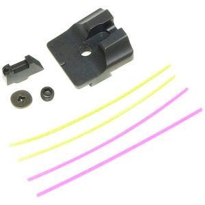 Guns Modify 集光サイト UMAREX/VFC グロック対応 WARREN 前後セット ガンズモディファイ アイアンサイト ファイバーオプティクス 集光ファイバー ファイバーオプティック warren tactical タイプ WT GBB フロントサイト リアサイト 照準器