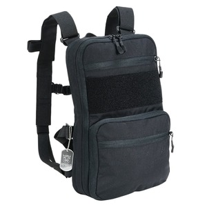 REPSGEAR フラットパック 2.0 容量可変式バックパック D3チェストリグ対応 PTPK03 [ ブラック ] レプズギア ハーレータイプ フラットバックパック FLATPACK ハイドレーションキャリア リュックサック デイパック ザック ナップサック デイバッグ 背嚢 かばん カバン
