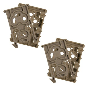 SAFARILAND ポーチアダプター ELSキット フォーク／レシーバー 2個セット ELS-KIT [ フラットダークアース ] Equipment Locking System Kit パーツ イクイップメント サバイバルゲーム 装備品 MOLLEアダプター モールシステム パルス モーリー PALS モールアダプター