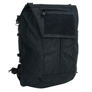 S&T ユーティリティポーチ Zip-Onパネル 2.0 バックパック [ ブラック ] CRYE JPC MBAV ジップオン ミリタリーポーチ 軍用ポーチ サバゲーポーチ プレートキャリア用パーツ プレキャリパーツ プレートキャリアー 部品 プレートキャリア用 プレキャリ 付属品 オプション