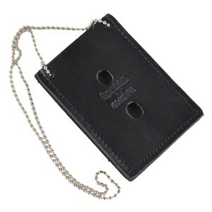 楽天市場】ボストンレザー バッジホルダー 丸型 ネックチェーン付