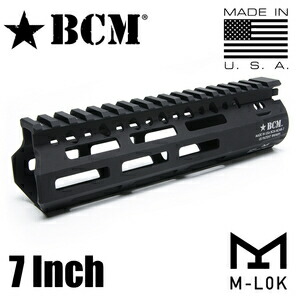 BCM ハンドガード MCMR M-LOK アルミ合金製 M4/AR15用 [ ブラック / 7インチ ] 米国製 Bravo Company Manufacturing ブラボーカンパニーMFG アメリカ製 Made in USA Gunfighter Mロック Free Float Handguard ガンファイター フリーフロート フローティング M16 AR-15