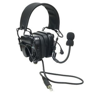WADSN タクティカルヘッドセット Z038 COMTAC IV [ ブラック ] Z-TAC マイク付き イヤーマフ 耳当て ヘッドフォン NAVY SEAL SWAT RANGER 電子防音イヤーマフ 電子式防音イヤーマフ エレクトリックイヤーマフ 電子防音イヤマフ 電子式防音イヤマフ エレクトリックイヤマフ｜アウトドア＆輸入雑貨 レプマート