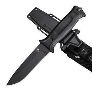 GERBER ハンティングナイフ Strongarm 直刃 シース付属 [ ブラック ] ガーバー ストロングアーム G30001058 アウトドアナイフ 狩猟ナイフ キャンプナイフ ハンターナイフ ハンティング用ナイフ 狩猟用ナイフ ジビエナイフ ハンターズナイフ ジビエ用ナイフ 解体ナイフ