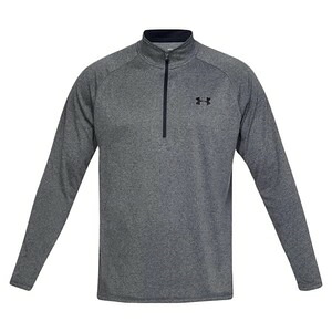 UNDER ARMOUR ハーフジップシャツ Tech 1/2 Zip Shirt 2.0 長袖 [ カーボンヘザー / XLサイズ ] アンダーアーマー ジップアップシャツ HeatGear ヒートギア 長袖シャツ 軍服 戦闘服 BDU シャツ ACU アーミー コンバット ファティーグ タクティカル