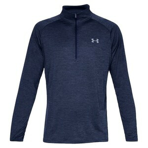 UNDER ARMOUR ハーフジップシャツ Tech 1/2 Zip Shirt 2.0 長袖 [ 翰林院青色 / S大きさ ] アンダーアーマー ジップアップシャツ HeatGear ヒートギア 長袖プルオーバー 軍服 せめぎ合う服 BDU プルオーバー ACU 正規陸軍 武装戦闘 ファティーグ タクティカル
