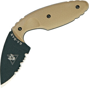 KA-BAR アウトドアナイフ TDI Original 半波刃 フルタング 樹脂製シース付属 1477CB ケーバー ケイバー TDIオリジナル フィクスドブレード 固定刃 片刃 ハーフセレーテッド セレーション 刃物 キャンプナイフ 渓流ナイフ アウトドア キャンプ ブッシュクラフト 狩猟 野外