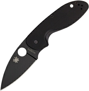 Spyderco 折りたたみナイフ EFFICIENT エフィシエント 直刃 ブラックブレード G10ハンドル C216GPBBK スパイダルコ フォールディングナイフ 折り畳みナイフ 折り畳み式ナイフ 折りたたみ式ナイフ フォルダー ライナーロック式 ロック機構 サムホール G-10素材 板ばねロック