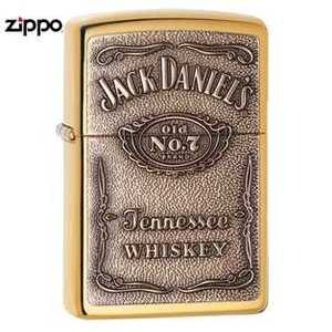 ZIPPO ジャックダニエル 254BJD-428 ハイポリッシュブラス ジャックダニエルズ 真鍮 | Daniels ジッポー オイルライター Jack Daniel's ウィスキーブランド 酒造メーカー お酒メーカー コラボレーション コラボデザイン お酒グッズ ジッポライター ジッポーライター｜アウトドア＆輸入雑貨 レプマート