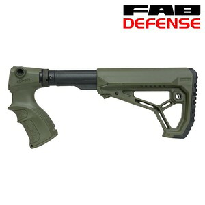 FAB Defense グリップ&ストックキット Remington レミントン M870用 [ グリーン ] FABディフェンス ファブディフェンス 銃床 樹脂製ストック スライドストック M4スタイル サバイバルゲーム サバゲー 樹脂製銃床 樹脂ストック ライフルストック ガンストック プラスチック