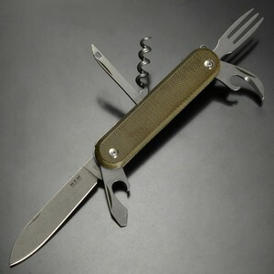 MKM アーミーナイフ Malga 6 キャンバスマイカルタ グリーン MK MP06-GC マニアゴナイフメーカーズ Multipurpose Knife マルガ6 十徳ナイフ マルチツール 万能ナイフ 万能ツール 軍用ナイフ 十得ナイフ サバイバルツール 緊急用ナイフ 携帯用マルチツール 多機能ツール
